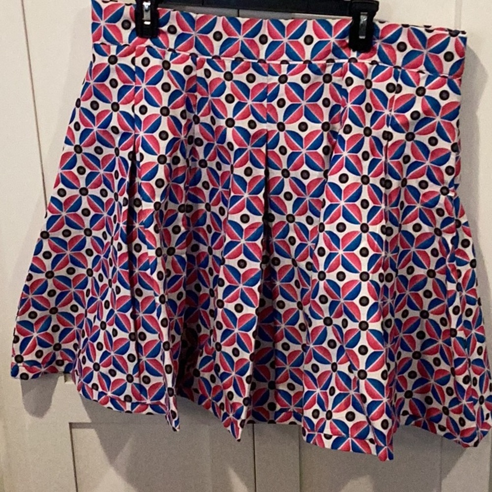 Colorful Geometric A-Line Skirt